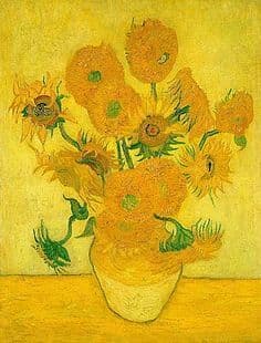 Gele zonnebloemen van Gogh