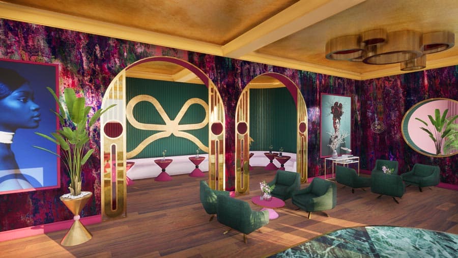 Balans in je interieur hotel lobby